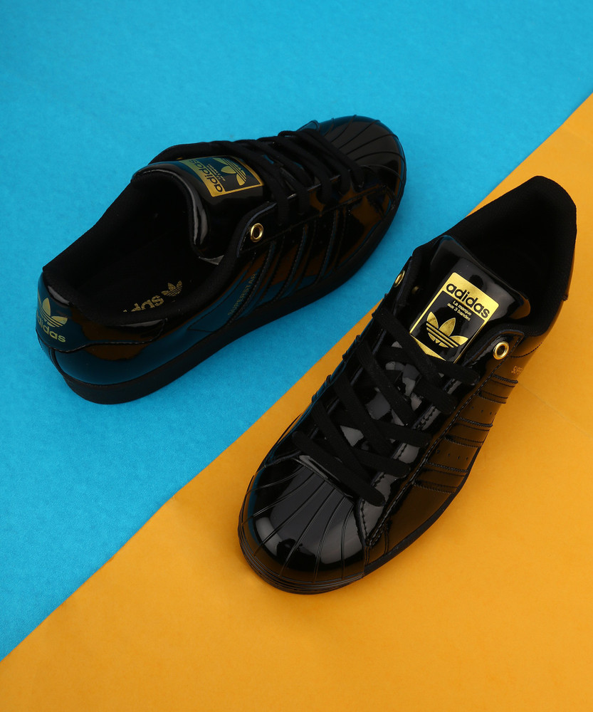 Adidas superstar green outlet metal toe