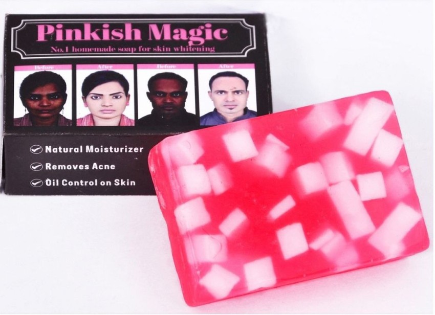 PINKISH MAGIC SKIN WHITENING HOMEMADE SOAP PACK OF 1 Price in