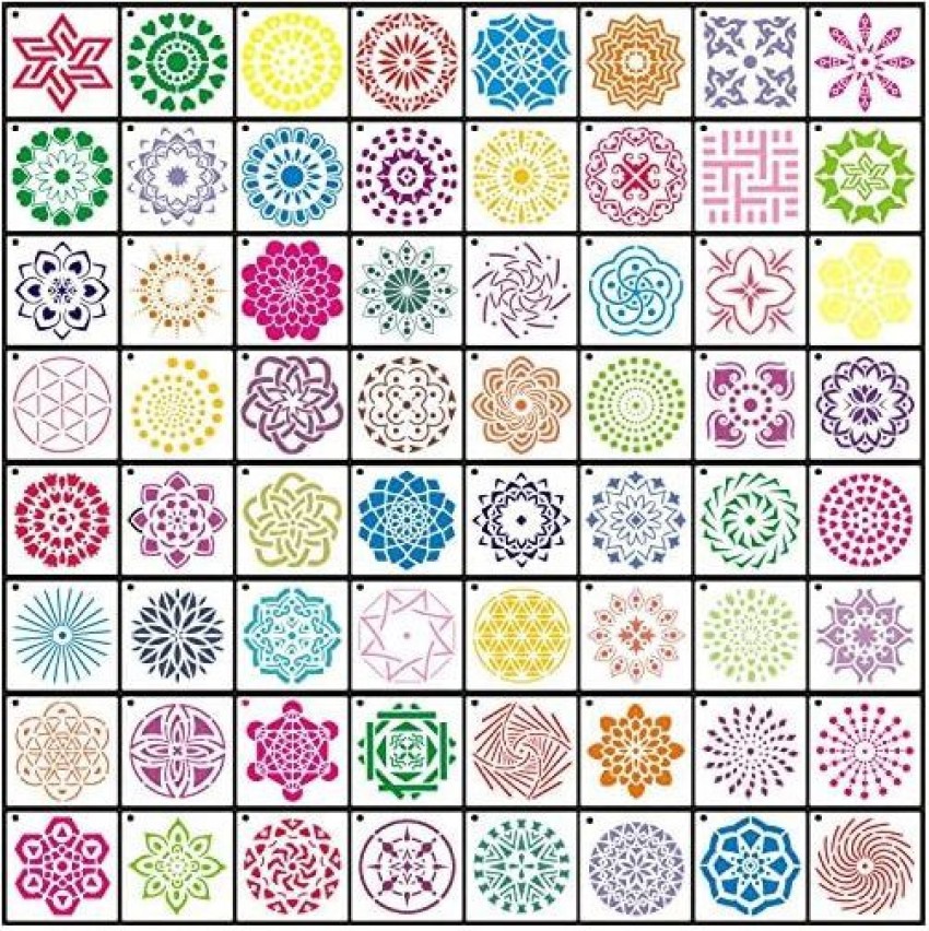 Mandala Stencil Dot Painting Design Collection Mandala Stencils