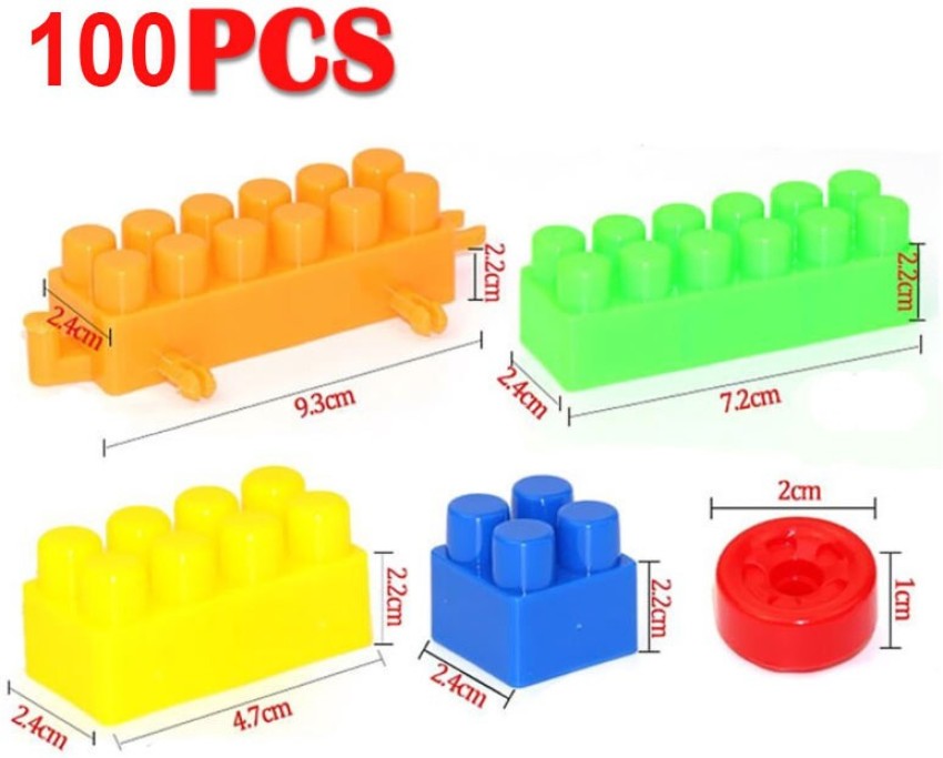 100pcs 1cm Stacking Cubes Puzzles Development Playset