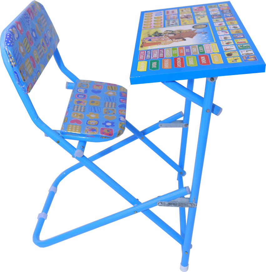 Foldable study table best sale with chair for kids