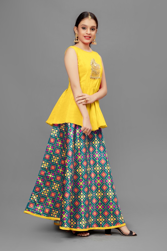 Mirrow Trade Girls Lehenga Choli Fusion Wear Printed Lehenga Choli Price in India Buy Mirrow Trade Girls Lehenga Choli Fusion Wear Printed Lehenga Choli online at Flipkart