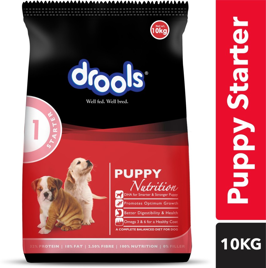 Drools Puppy Starter Chicken 10 kg Dry New Born Dog Food Price in