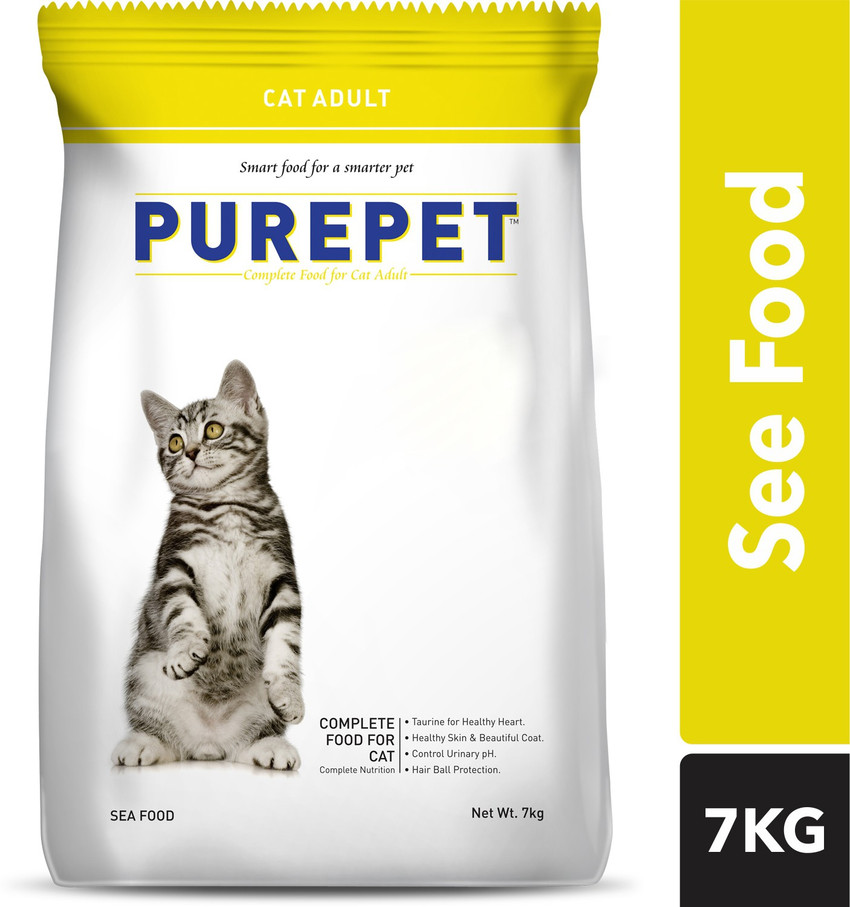 purepet Nutritional Sea Food 7 kg Dry Adult Cat Food Price in India Buy purepet Nutritional Sea Food 7 kg Dry Adult Cat Food online at Flipkart