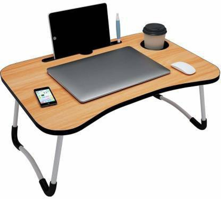 KALAI CREATION foldeble laptop table light wooden Wood Portable