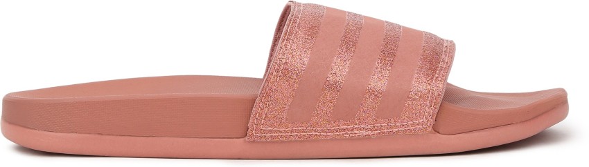 Rose gold slides adidas hot sale