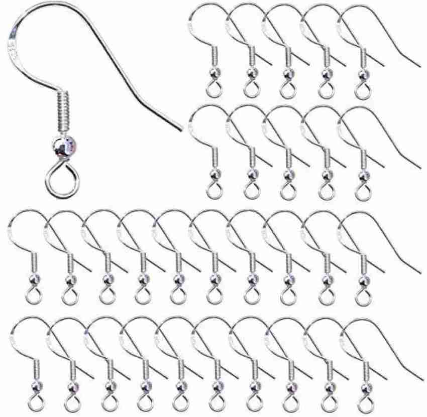 monochef 925 Sterling Earring Hooks Hypoallergenic French Wire Hooks Fish  Hook Earrings Jewelry Findings Parts DIY Making 40pcs - 925 Sterling Earring  Hooks Hypoallergenic French Wire Hooks Fish Hook Earrings Jewelry Findings