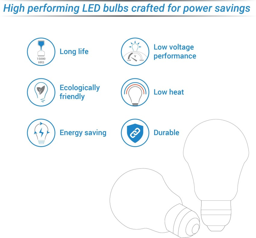 PHILIPS 9 W Round B22 LED Bulb Price in India - Buy PHILIPS 9 W Round B22 LED  Bulb online at