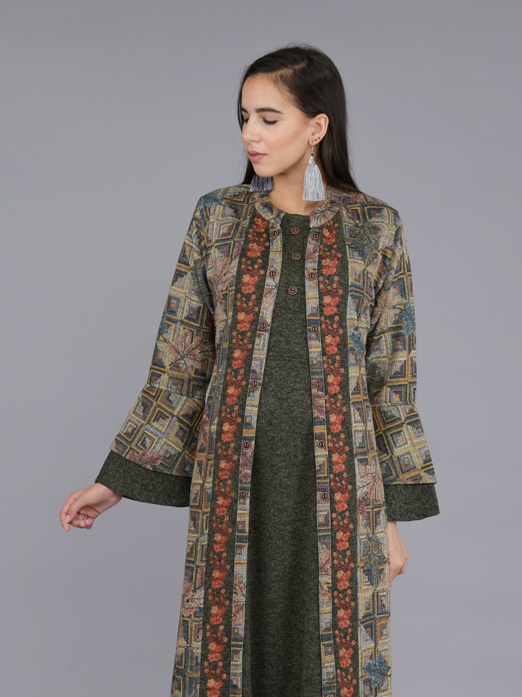 Indiplum Women Kurta Ethnic Jacket Set - Buy Indiplum Women Kurta Ethnic  Jacket Set Online at Best Prices in India