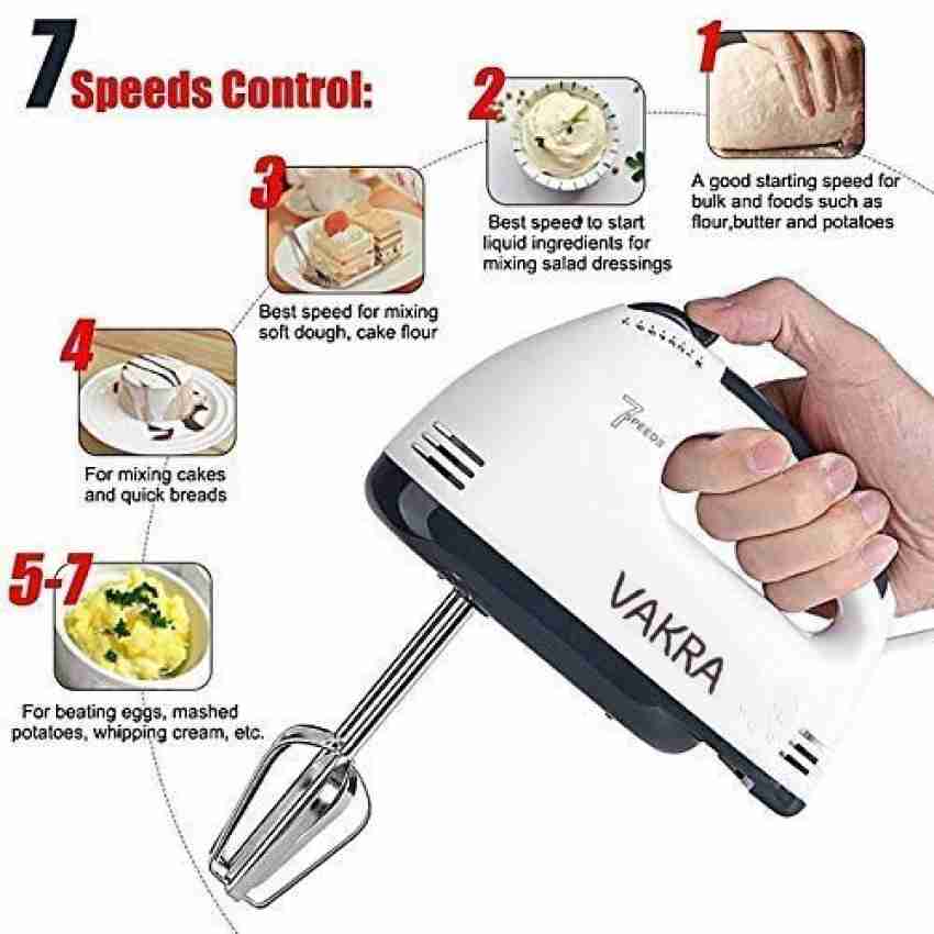 Explorer ™ Hand Mixer 260 Watts Beater Blender for Cake Whipping Cream  Electric Whisker Mixing Machine with 7 Speed 260 W Hand Blender Price in  India - Buy Explorer ™ Hand Mixer