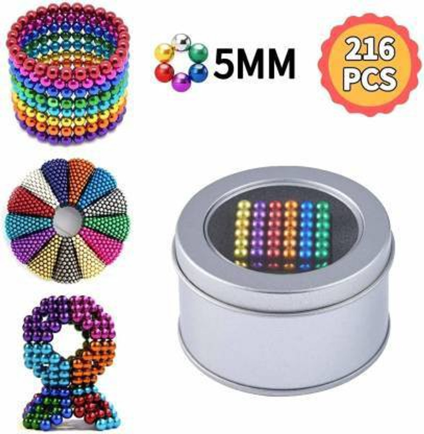 VRUX Magnetic Balls Magnets Toys Sculpture Building 5MM 216 Pieces