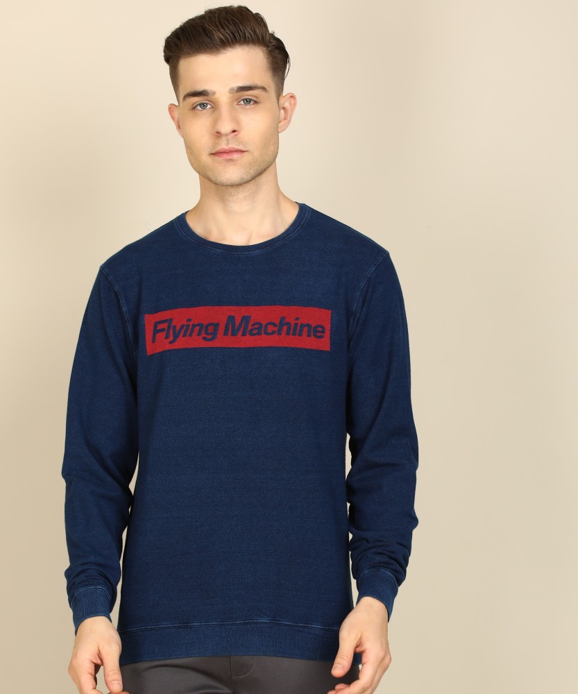 FLYING MACHINE Full Sleeve Embroidered Men Sweatshirt Buy FLYING