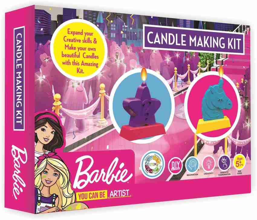 BARBIE Candle Making Kit Make Beautiful Colourful Candles (1090