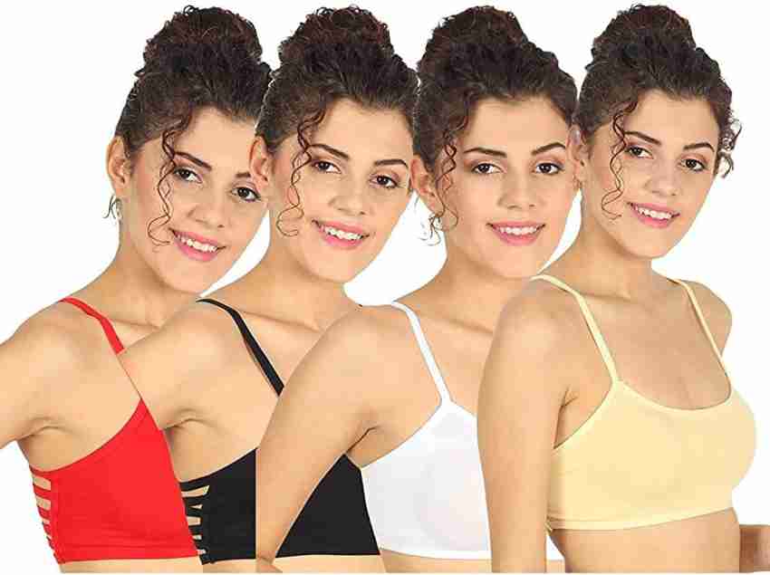 Beyond Bee 6 Strap Cotton Padded Bra Combo Pack 2 with Removable Pads  (Multicolour) Size 28 to 36 Women Cage Bra Lightly Padded Bra - Buy Beyond  Bee 6 Strap Cotton Padded