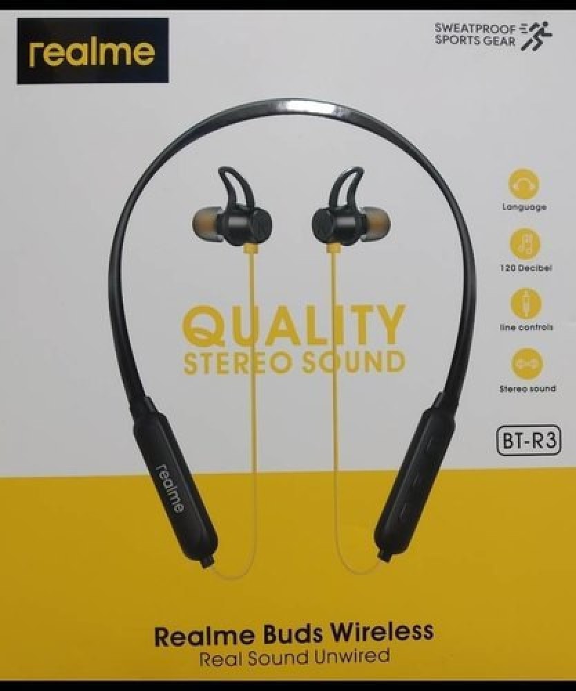 D S Realme BT R3 Wireless Bluetooth Headset Bluetooth Headset