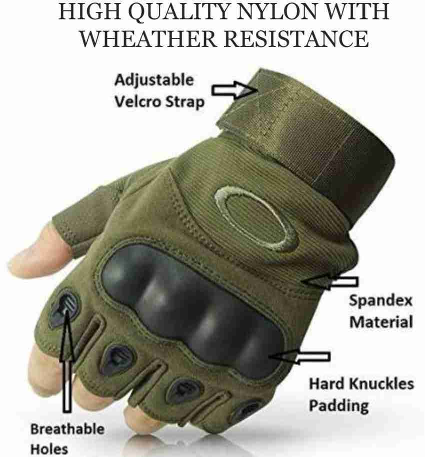 Fingerless biker gloves hot sale