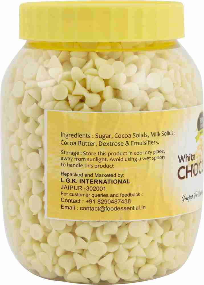 FOOD ESSENTIAL White Chocolate Chips Choco Chips Semi Solid Price