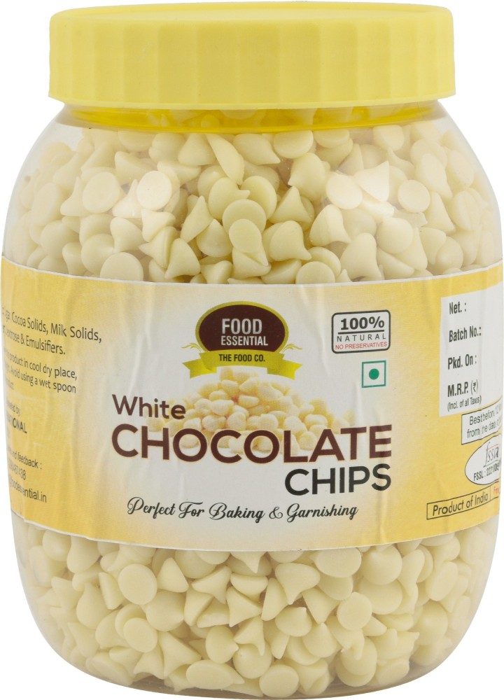 FOOD ESSENTIAL White Chocolate Chips Choco Chips Semi Solid Price