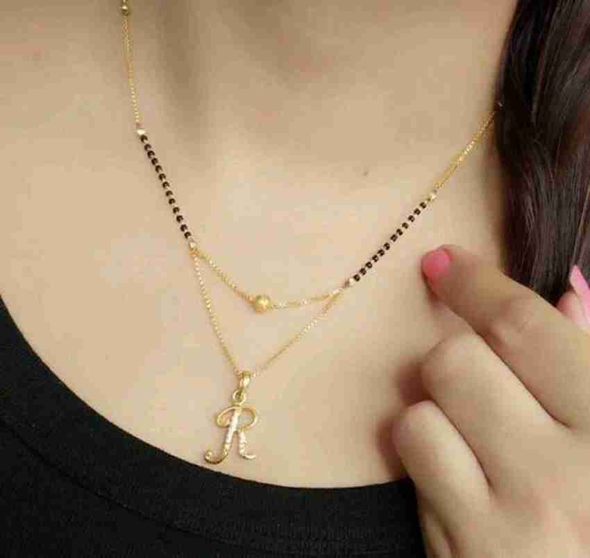 Letter mangalsutra best sale