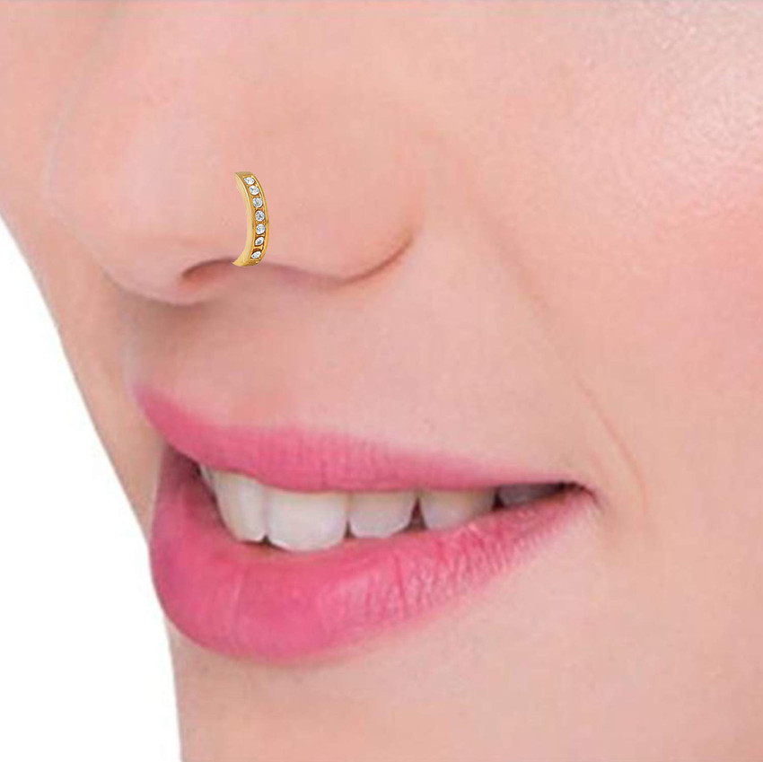 Nose ring gold simple discount