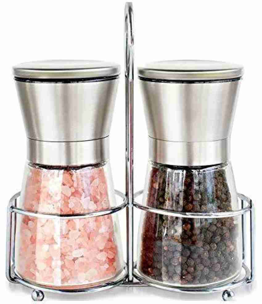 Steel and Glass Pepper Grinder