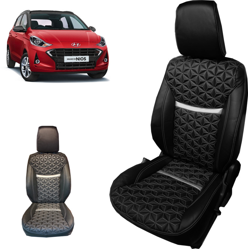 Motorbotz PU Leather Car Seat Cover For Hyundai Grand i10 NIOS