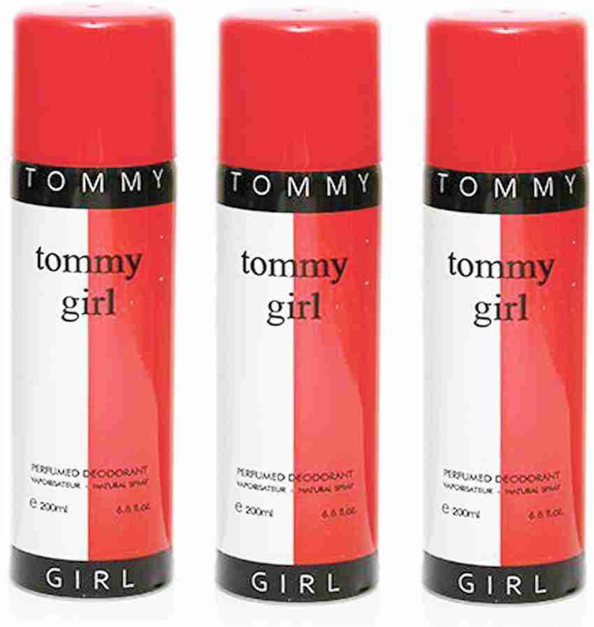 TOMMY GIRL Perfume Deodorant Spray 200 ML Pack of 3 Deodorant Spray For Men Women Price in India Buy TOMMY GIRL Perfume Deodorant Spray 200 ML