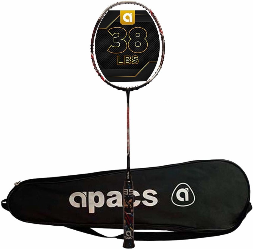 apacs Turbo Power 999 Unstrung Graphite Badminton Racquet, 38 LBS 
