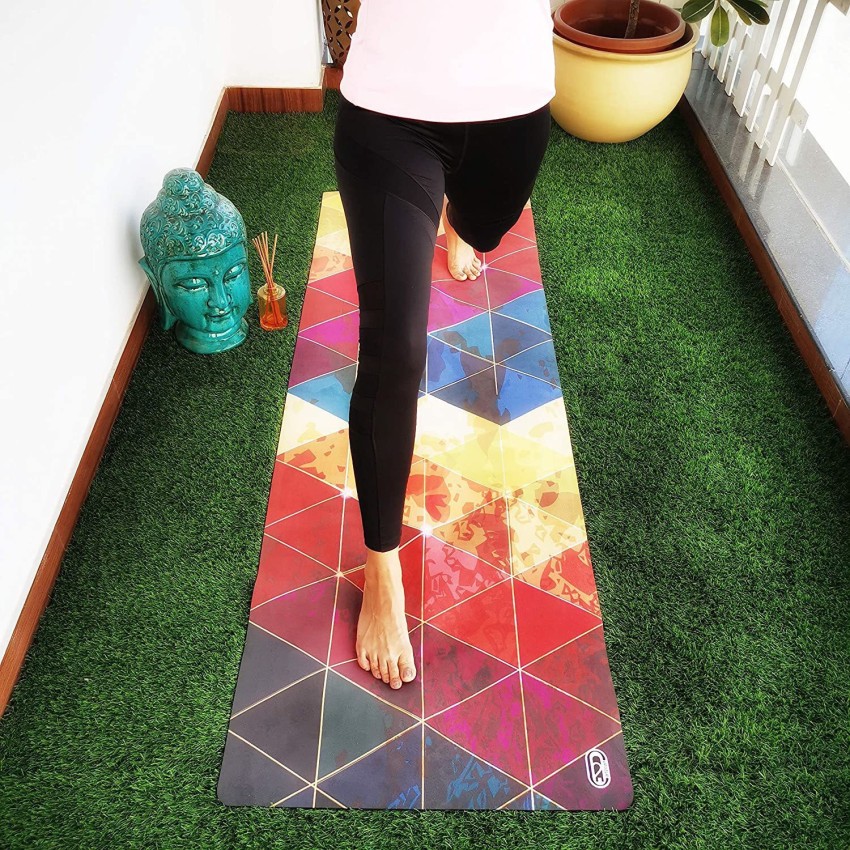 Everyday Yoga Grip Mat 72 x 26 inch 5mm Black | 100% Rubber