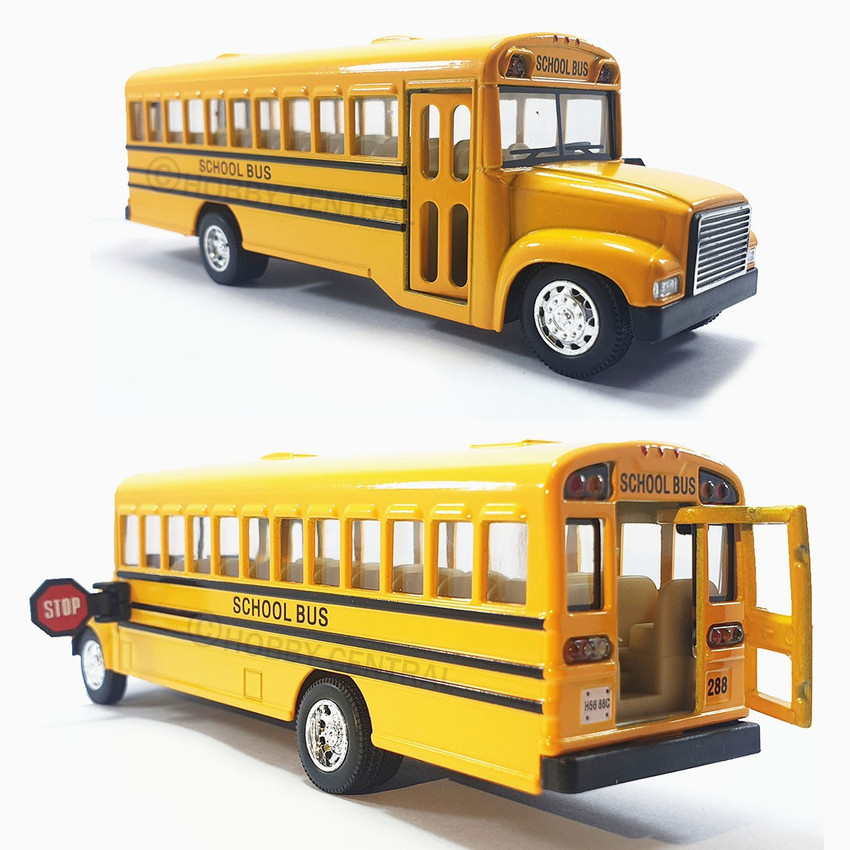 Hobby Central School Bus Toy for Kids Diecast School Bus