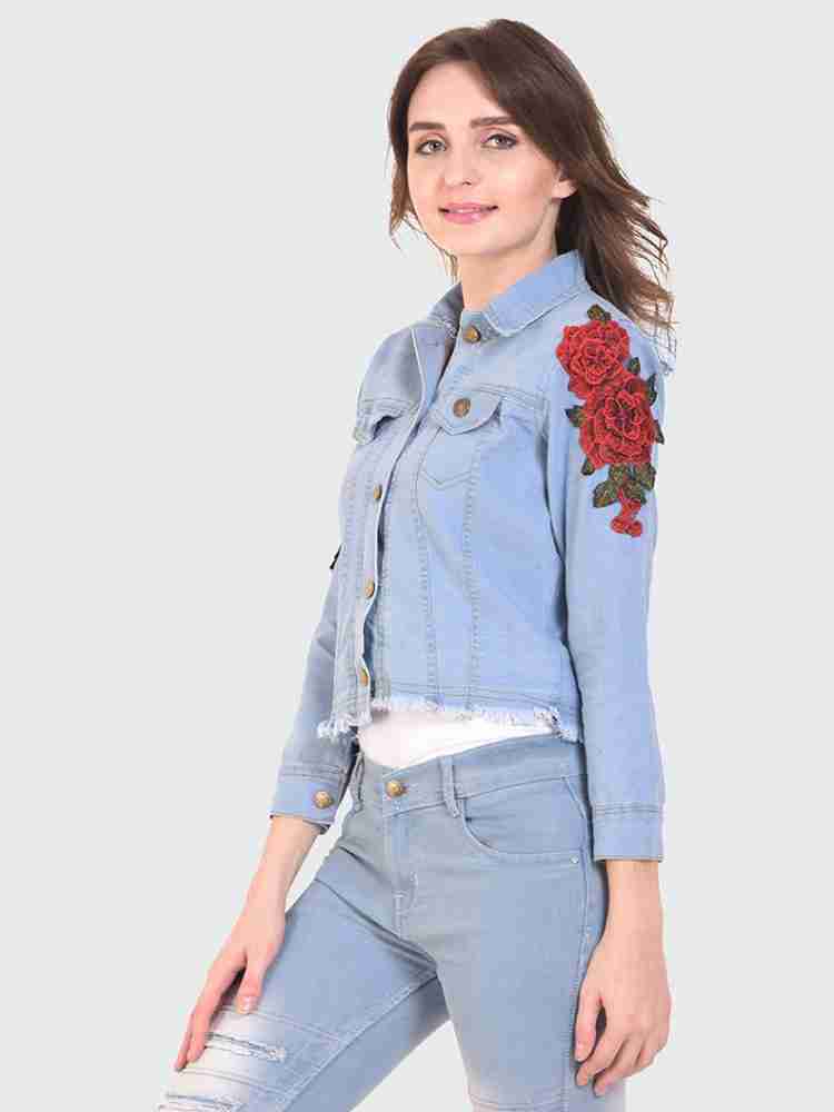 Denim fashion jacket women flipkart