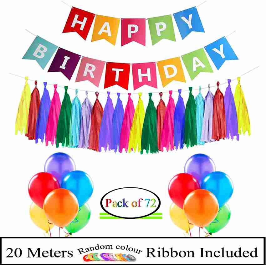 Festiko® 1 Pc Happy Birthday Letter Banner, Pastel color Happy Birthday  Banner, Birthday Decoration Banner, Hanging Decorations