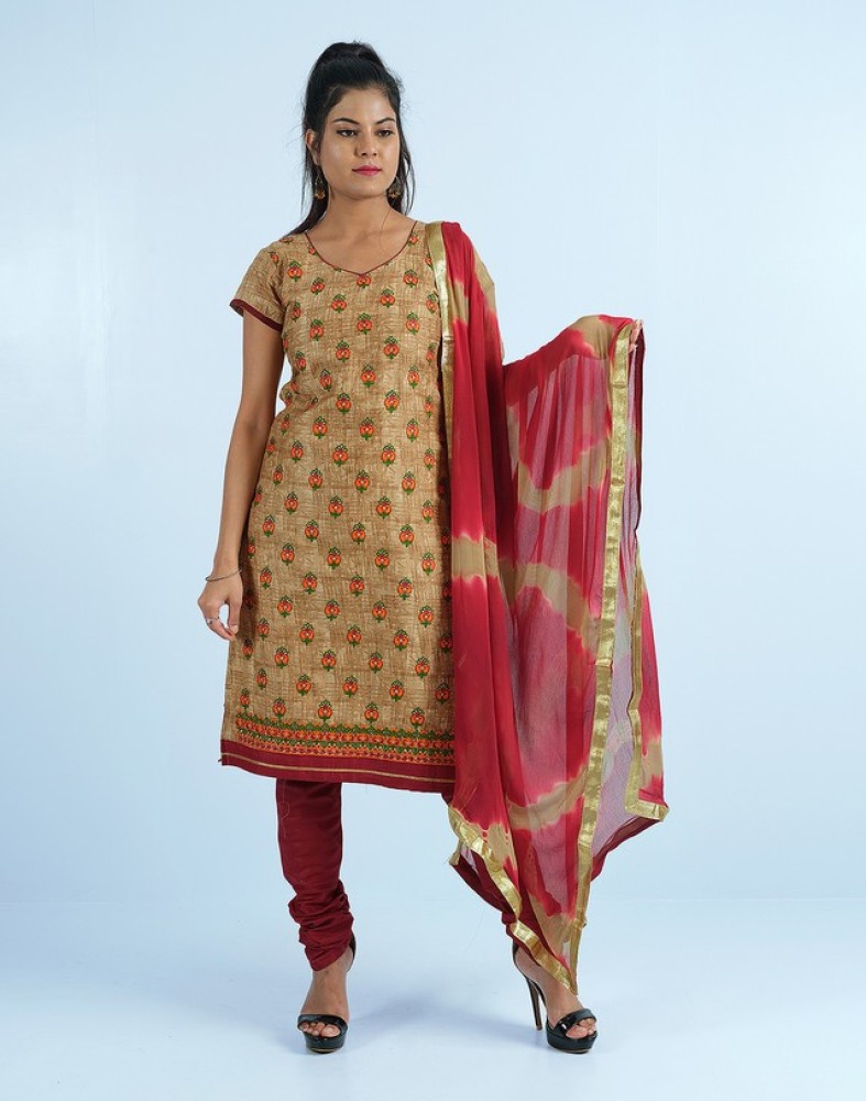 South India Shopping Mall Cotton Silk Solid Printed Kurta