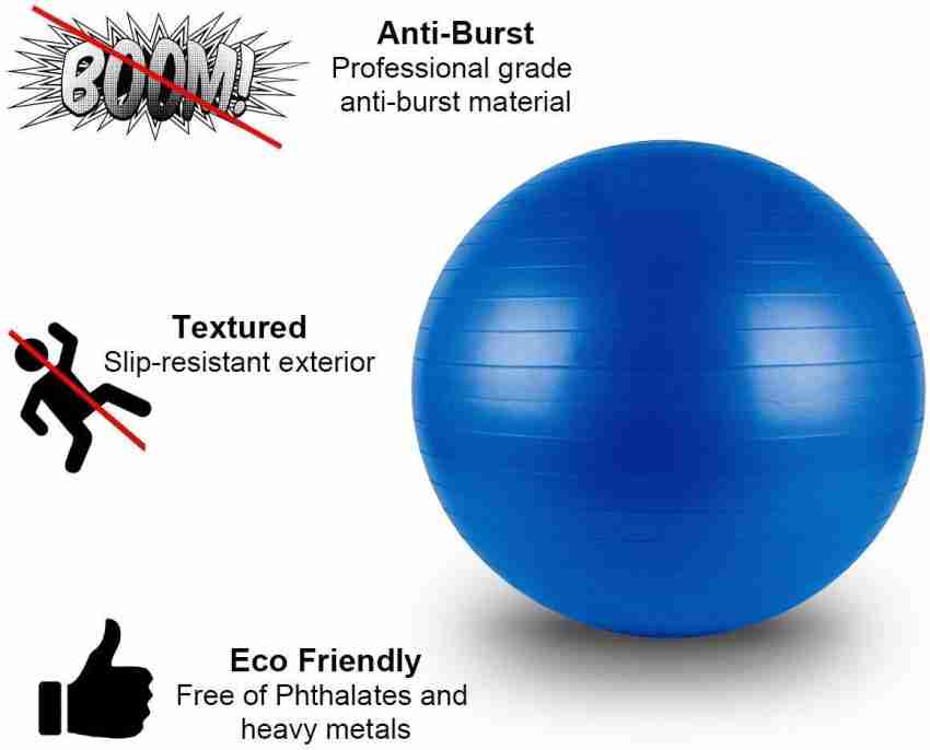 GROOT Exercise Gym Ball 75cm with Pump Anti-Slip Balance Stability