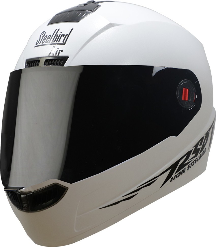 Steelbird hot sale white helmet