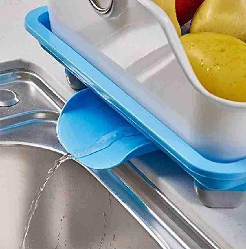 HOMTOZ Dish Drainer Kitchen Rack Plastic 2 Layer Plastic Dish Drainer Rack  for Kitchen Storage Sink Dish Drying Stand Price in India - Buy HOMTOZ Dish  Drainer Kitchen Rack Plastic 2 Layer