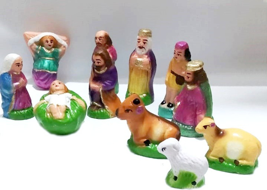 crystal bloom Christmas Crib Set Christmas Nativity Set Crib