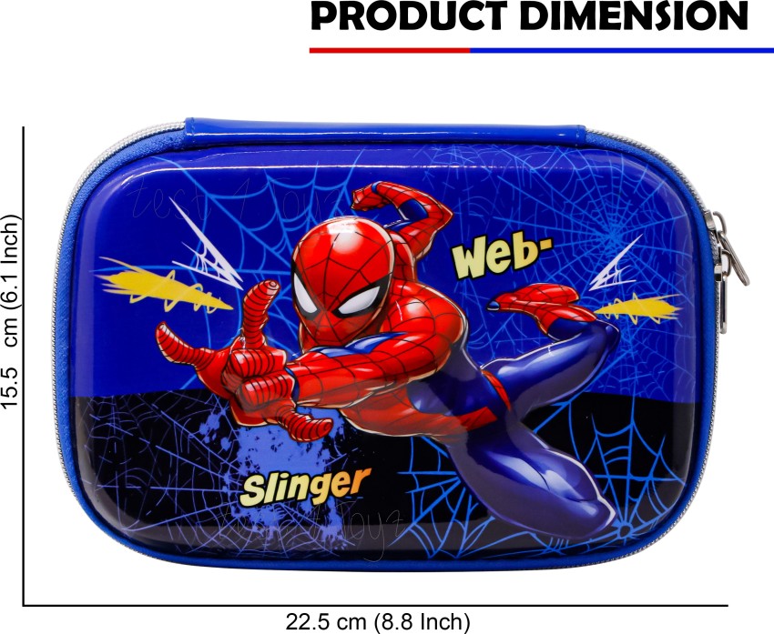 Kids Pencil Case Batman Spiderman Captain America Superhero Print Pen Pouch  Students Stationery Organizer Bag For Boys Girls