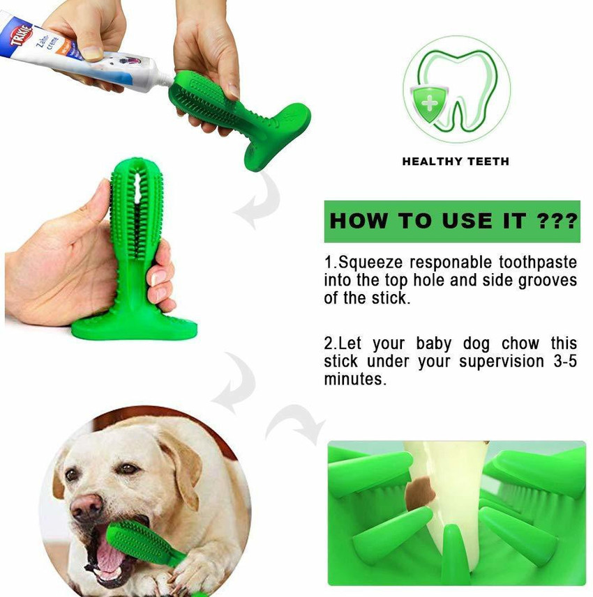 ANADI Dog Toothbrush Stick Dog Chew Tooth Cleaner Puppy Dental Care Brushing Stick Natural Rubber Bite Resistant Chew Toys for Dogs Pet Oral Care Pet Toothbrush Price in India Buy ANADI