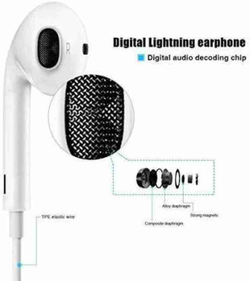 vivo Headphone Earphone Wired Headset White In the Ear Wired