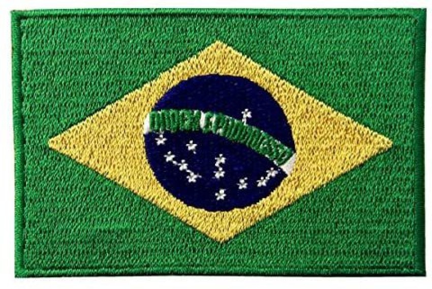 EmbTao Brazil Flag Embroide Brazilian Brasil National Emblem Iron On Sew On  Patch - Brazil Flag Embroide Brazilian Brasil National Emblem Iron On Sew  On Patch . shop for EmbTao products in