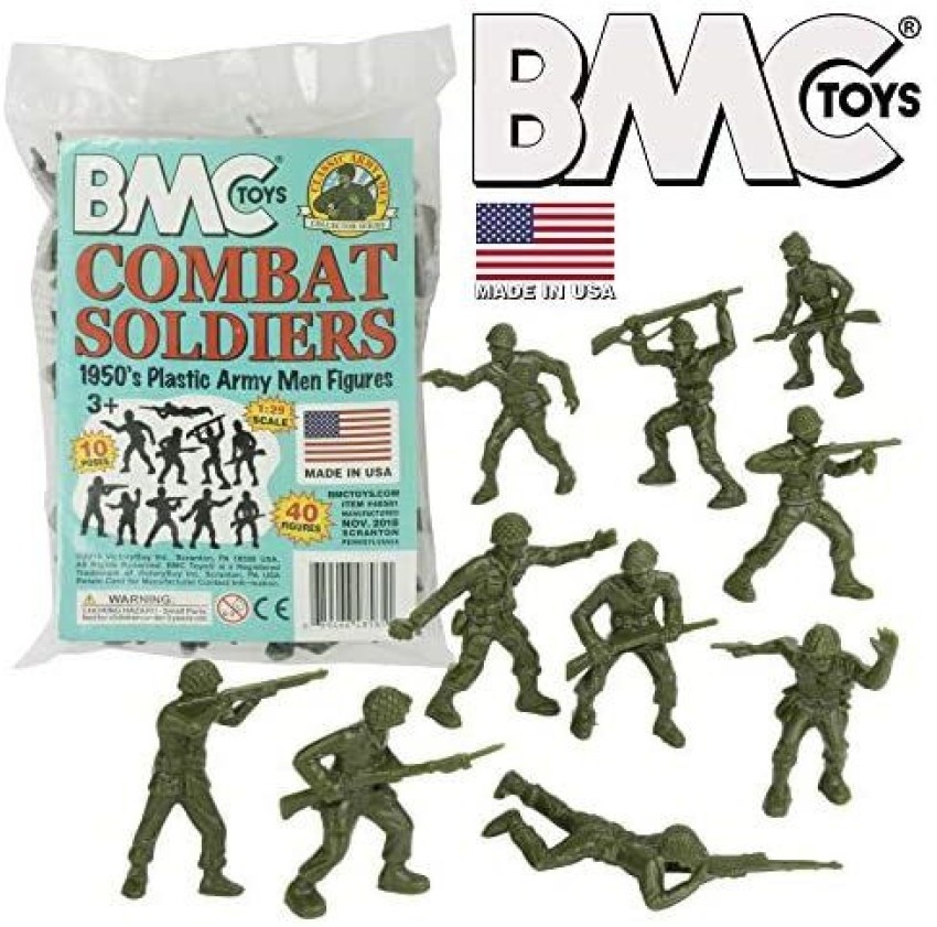 BMC Toys BMC Classic Plastic Army Men 40pc WW2 Soldier Figures