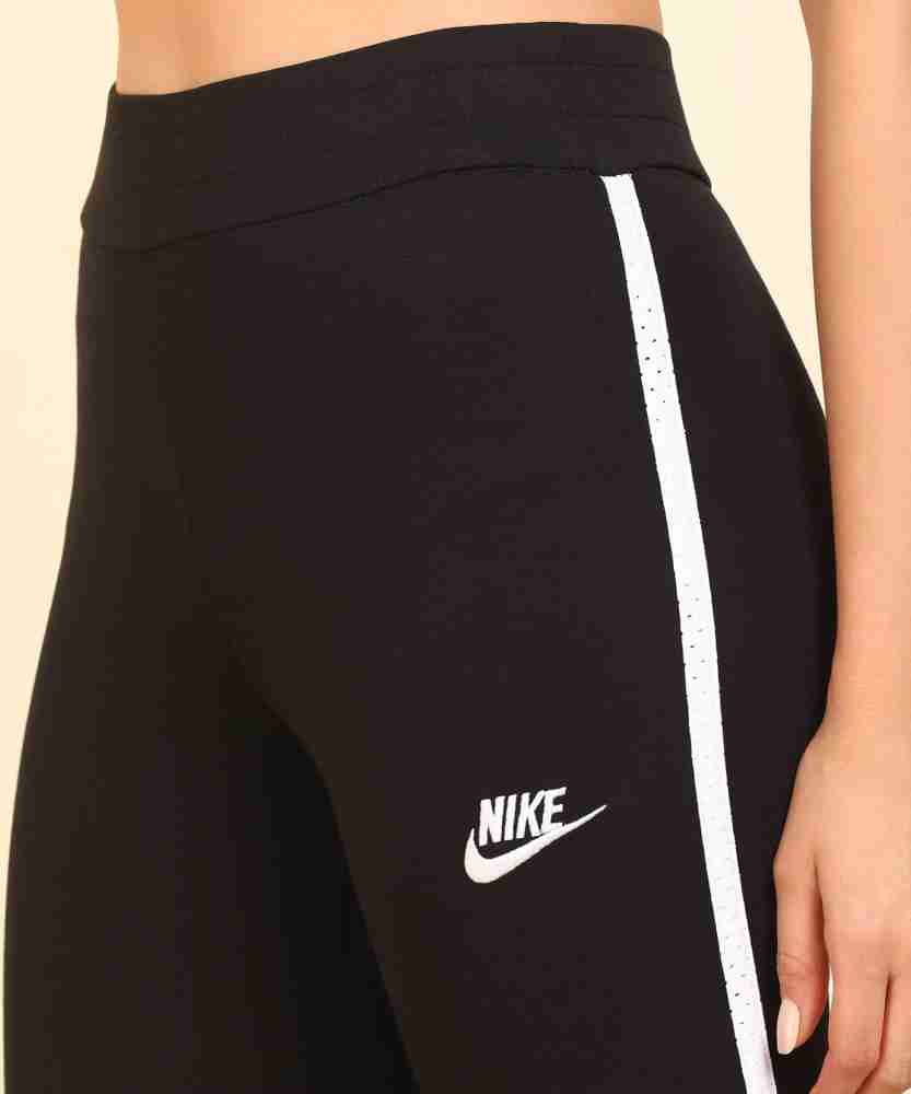 NIKE Solid Women Black Tights - Buy NIKE Solid Women Black Tights Online at  Best Prices in India