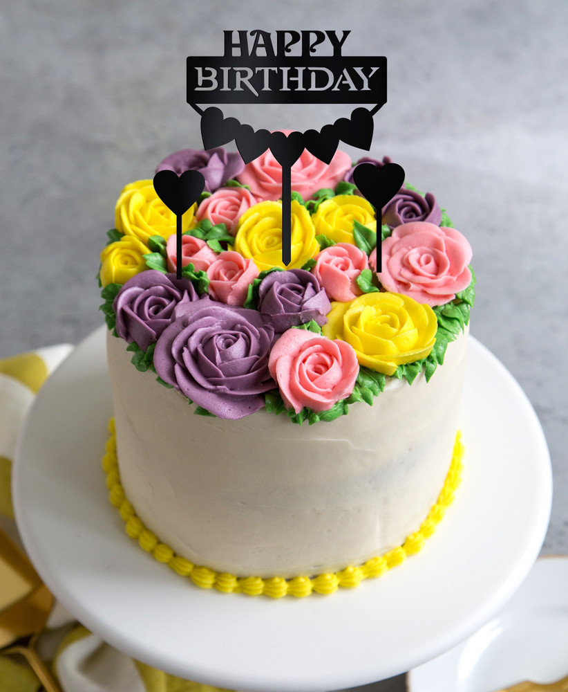 Happy Birthday Cards With Flowers And Cake Best Flower Site