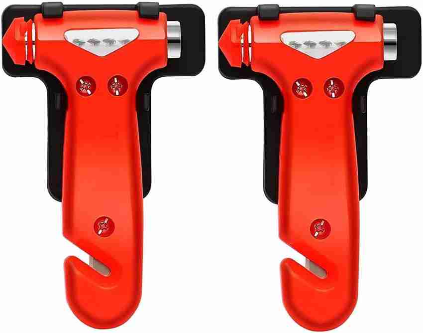 carfrill Car Escape Tools Safety Hammer Seatbelt Cutter Emergency Glass  Window Punch Breaker for Survival Escape Life-Saving Hammer Tool 2 PCS Car