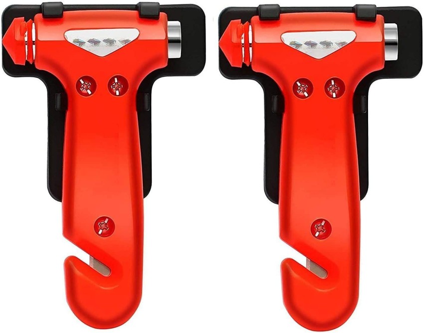 Cheap 2 In 1 Safety Belt Cutter Emergency Key Chain Car Escape Tool Metal  Safety Hammer Mini Fire Hammer Life-saving Hammer