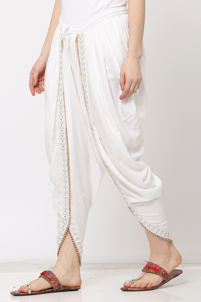 White dhoti on sale for women