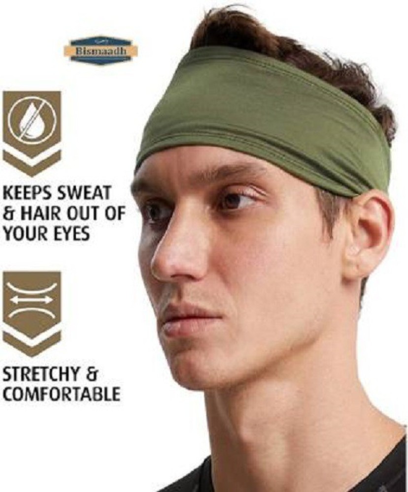 Bismaadh Mens Headband - Running Sweat Head Bands for Sports