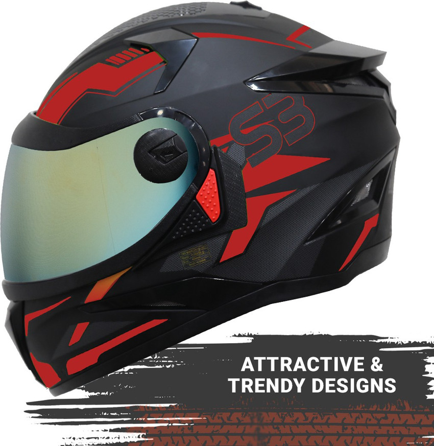 Bike helmet outlet red and black