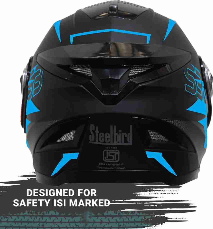 Blue black helmet sales